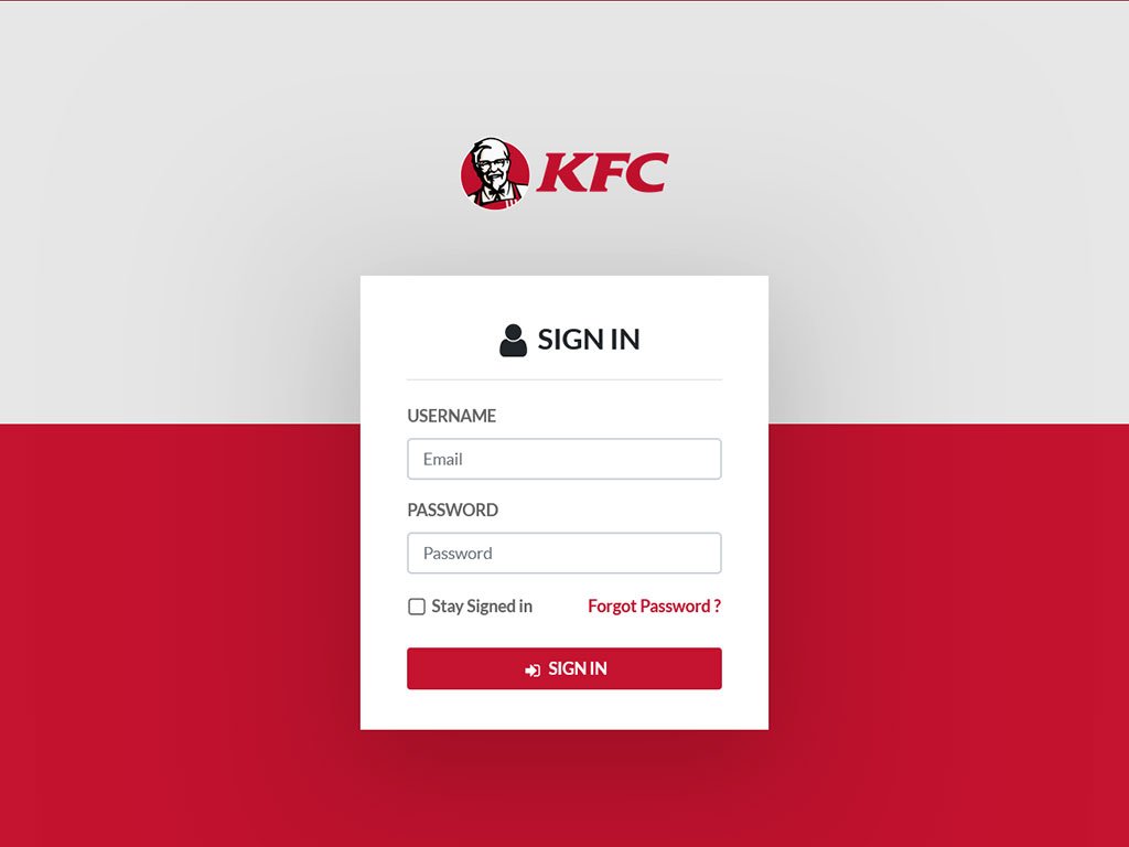 KFC dashboard : 